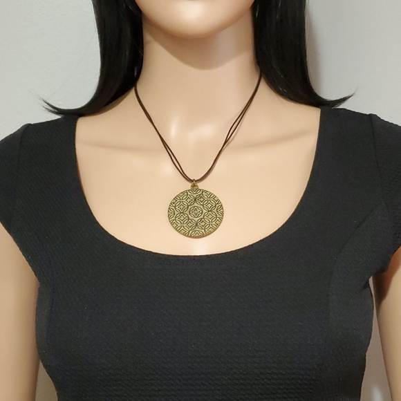 Xc Jewelry Xc Xiomara Castro Brass Mandala Necklace Poshmark